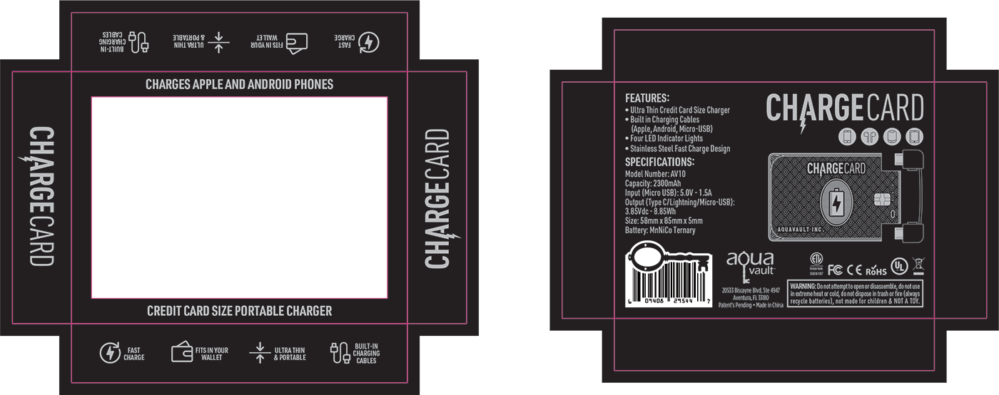 ChargeCard Packaging